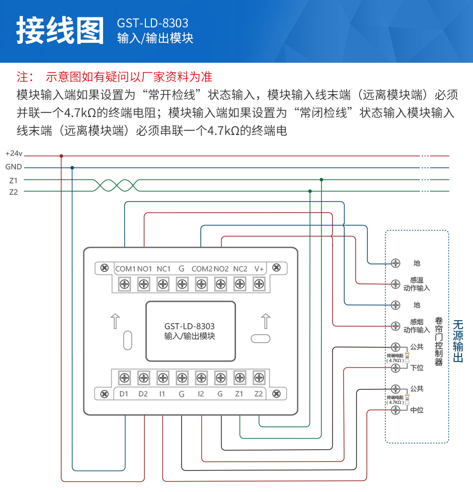 GST-LD-8303輸入輸出模塊產(chǎn)品特點